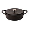 Pot Art Sığ Döküm Tencere Siyah 26 cm