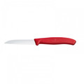 Victorinox Tırtıklı Soyma Bıçağı Düz Kırmızı 8 cm