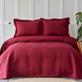 Karaca Home Charm Bold Bordo Çift Kişilik Yatak Örtüsü Seti