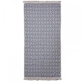 Karaca Home Morocco Ekru Lacivert Kilim 80x150 cm