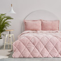 Sarah Anderson Cornelia Sherpa Çift Kişilik Comfort Set Pudra