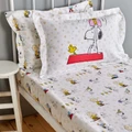 Peanuts by Karaca Home Snoopy Birthday %100 Pamuk Tek Kişilik Fitted Çarşaf Set