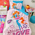 Winx by Karaca Home Bloom Tek Kişilik %100 Pamuk Nevresim Takımı