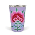 3rd Culture Çiçekli Lila Bardak 330 ml
