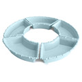 Baci Milano Joke Table Kitchen Melamin 5'li Meze Tabağı Aqua