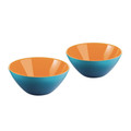 Guzzini My Fusion 2'li Kase 12 cm Mavi-Turuncu