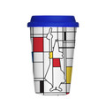 Bialetti Mondrean Porselen Take Away Mug Kapaklı