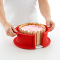 Lekue Silikon Tart Kalıbı 18 cm Kırmızı