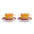 Egan Italy Le Casette 2'li Çay Fincanı Seti 340 ml Kırmızı