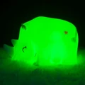 Dhink Rhino Scott Silikon Gece Lambası 11x7x16 cm Yeşil