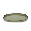 Revol Caractere Seramik Oval Servis Tabağı 35,5 cm x 21 cm Yeşil