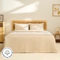 Kaşmir Home Nora %100 Pamuk Çift Kişilik Pike Bej