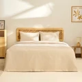Kaşmir Home Nora %100 Pamuk Çift Kişilik Pike Bej