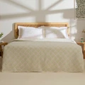 Kaşmir Home Daisy %100 Pamuk Çift Kişilik Pike Takımı Somon
