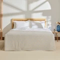 Kaşmir Home Daisy %100 Pamuk Çift Kişilik Pike Takımı Mavi