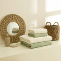 Kaşmir Home Miles Hamam Seti Çağla-Offwhite
