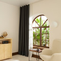 Kaşmir Home Bloom Dark Blackout Antrasit Perde 150x270 cm
