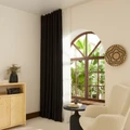 Kaşmir Home Harper Star Blackout Siyah Perde 150x270 cm