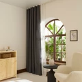 Kaşmir Home Perla Keten Fon Perde Antrasit 150x270 cm