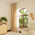 Kaşmir Home Perla Keten Fon Perde Açık Bej 150x270 cm