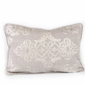Karaca Home Classic Ekru Damask Nakışlı Kırlent
