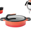 Berghoff Gem Stay Cool Pilav Tenceresi Turuncu 28 Cm