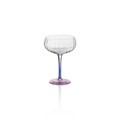 The Mia Ayaklı Cam Dondurma Kasesi Mavi Pembe 280 Ml