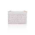 The Mia Cesta Hasır Organizer Sepet Beyaz 62x42x42 Cm