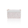 The Mia Cesta Hasır Organizer Sepet Beyaz 57x36x37 Cm