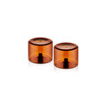 The Mia Yuvarlak Tuzluk Biberlik 2li Set Amber 6x5 Cm