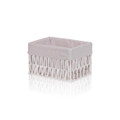 The Mia Cesta Hasır Organizer Sepet Beyaz 26x18x16 Cm