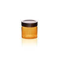 The Mia Akasya Yuvarlak Cam Kavanoz Amber 500 Ml