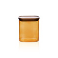 The Mia Akasya Dikdörtgen Cam Kavanoz Amber 900 Ml