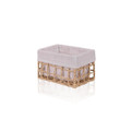 The Mia Braid Hasır Organizer Sepet Naturel 22x14x13 Cm