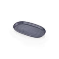 The Mia Noon Oval Servis 2li Gri 29 Cm