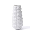 The Mia Licia Seramik Vazo Beyaz 17x17x37 Cm