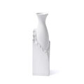 The Mia Licia Seramik Vazo Beyaz 10x10x35 Cm