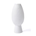 The Mia Licia Seramik Vazo Beyaz 20x20x45 Cm