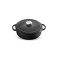 Voeux Kitchenware Elegance Siyah Sığ Döküm Tencere 28 Cm