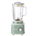 Berghoff Gem Retro 1500 W Masaüstü Blender – 1,5 L Cam Hazne, Titanyum Bıçak, Bakır AC Motor | Mint Yeşil