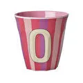 Rice Melamin Çizgili Bardak - Pembe O