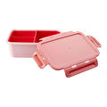 Rice Plastik Lunchbox - Pembe Ve Kırmızı