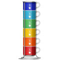 Bialetti Set 6'lı Stackable Renkli Espresso Fincan Seti