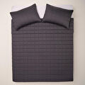Penelope %100 Pamuk Saten Yatak Örtüsü 300x280 Cm Antrasit - Lia Serisi
