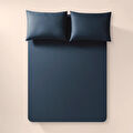 Penelope %100 Pamuk Percale Lastikli Çarşaf 180x200 Cm Lacivert - Pure Serisi