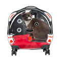 Bloominbag Pawbuddy Glide – Siyah Şeffaf Tekerlekli Pet Seyahat Kabini