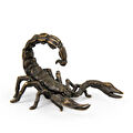 Coho Objet Coho Brazen Pirinç Döküm El Yapımı Dekoratif Akrep Heykeli