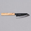 Hatsukokoro Ko Bunka Şef Bıçağı - Aogami #2 - Kurouchi 120mm - Zeytin Ağacı Sap