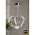 Luna Lighting Clasy Model Krom Kaplama 3 Renk Led Sarkıt Avize