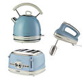 Ariete Vintage 3'lü Set, Mavi (dom Su Isıtıcı + El Mikseri + 4 Dilim Ekmek Kızartma Makinesi Özel Set) Khset13